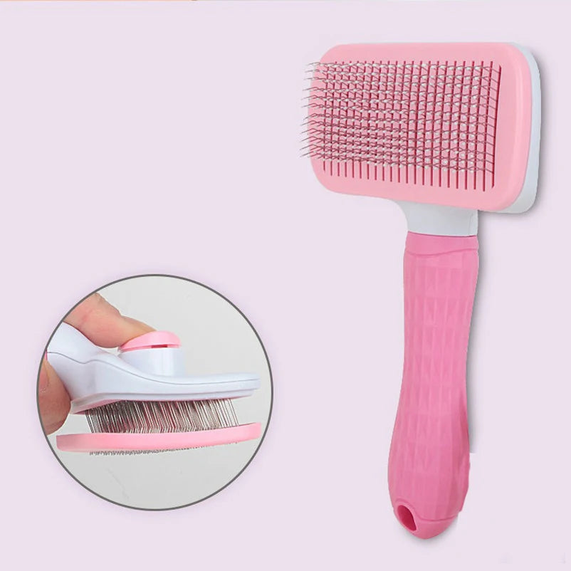Self-Cleaning Pet Grooming Brush