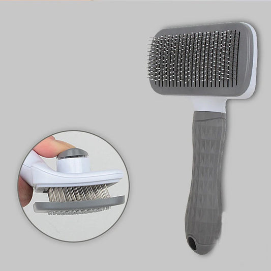 Self-Cleaning Pet Grooming Brush